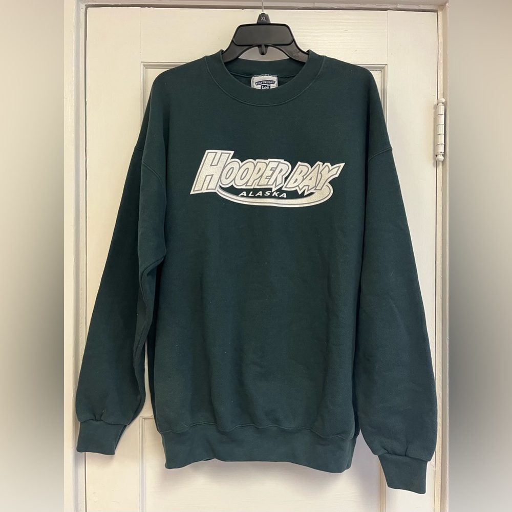 Lee Heavyweight Sweatshirt XL (USA materials) dark green Hooper Bay ALASKA